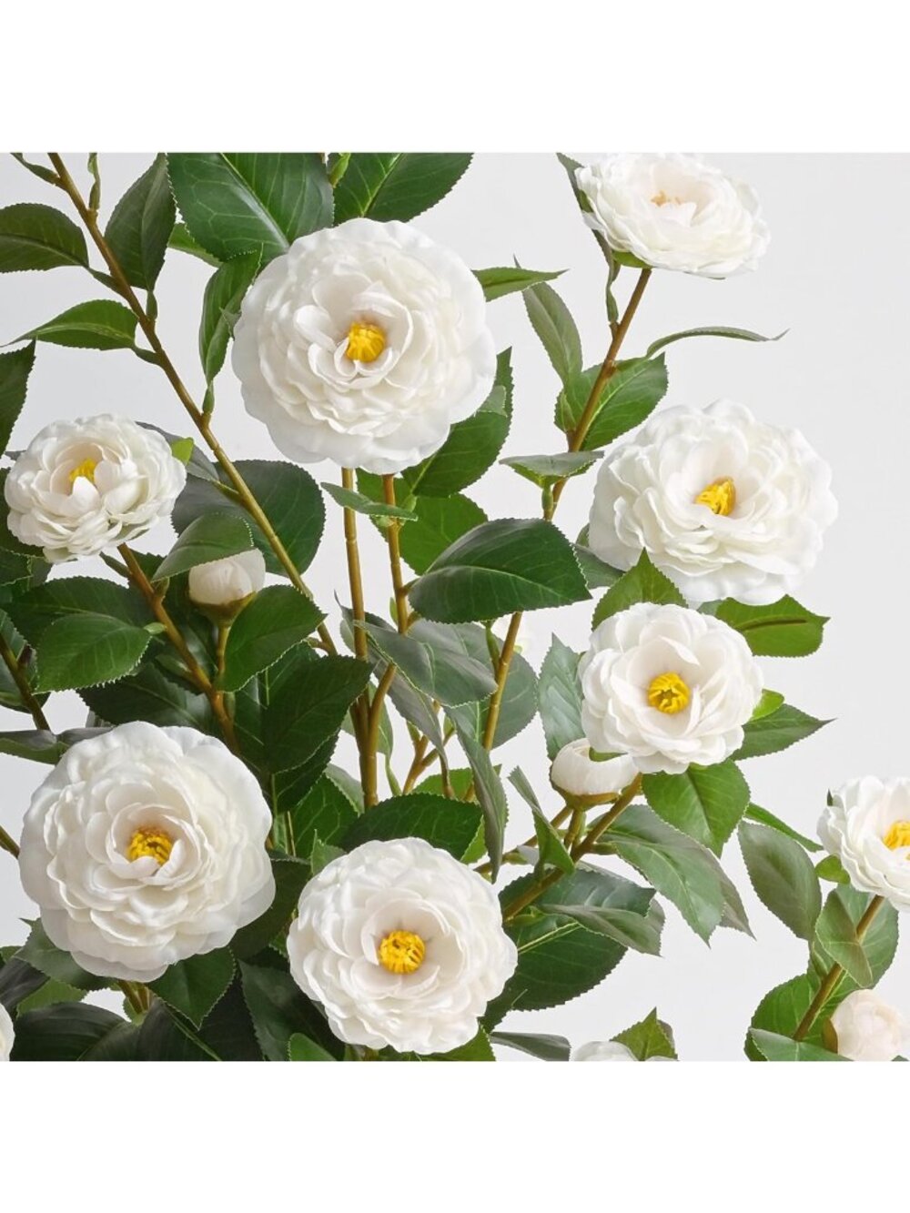Set of 2 Faux Camellia Trees - 38" Outdoor Artificial Plants for Home Decor - Picture 2 of 7